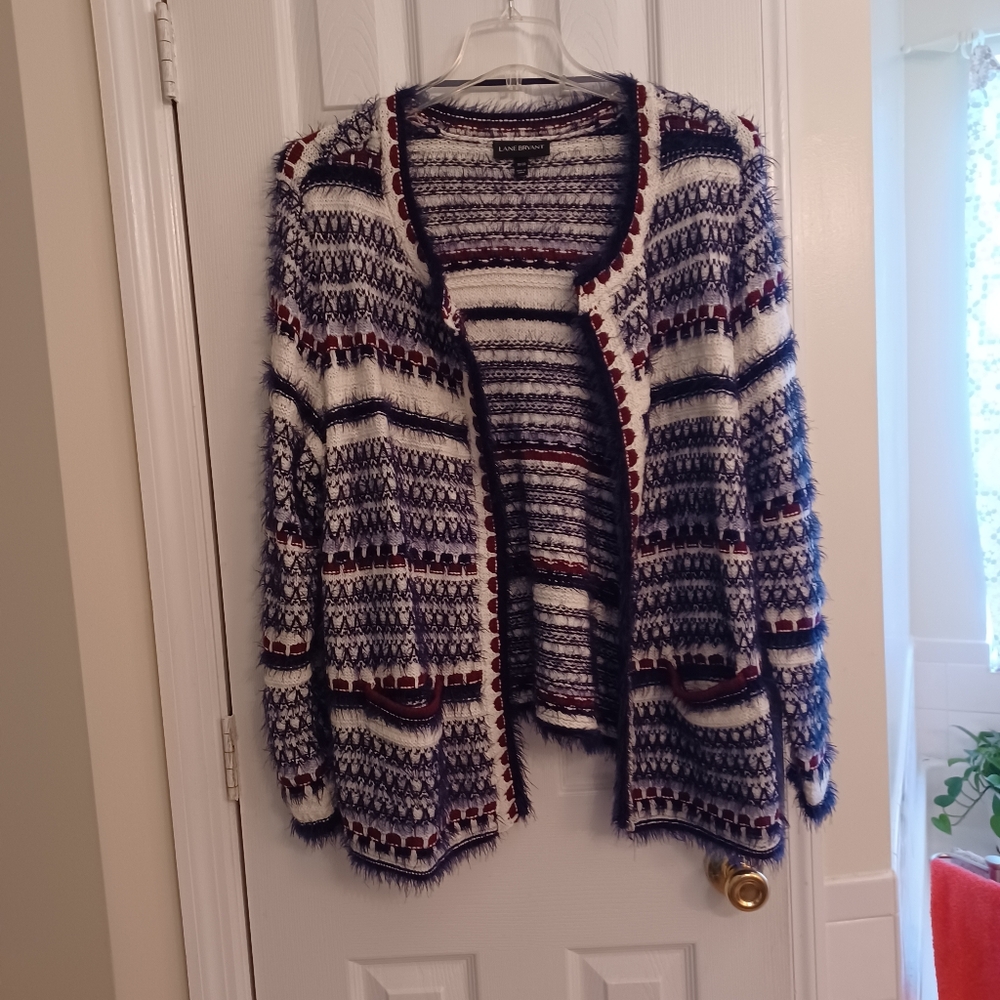 Lane Bryant open front cardigan heavy weight.